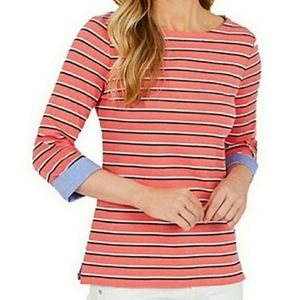 Nautica women's cuff 3/4 sleeve top